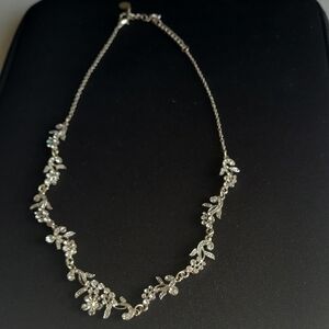 Silver Tone Floral Necklace